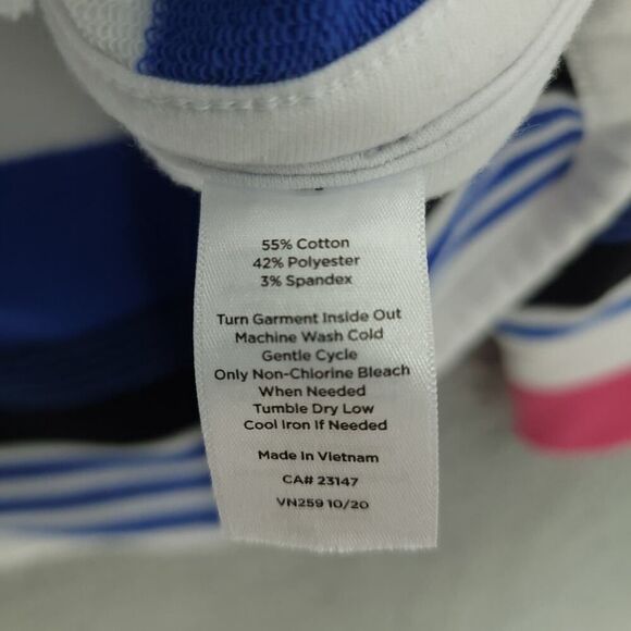 T by Talbots Striped Funnel Neck Sweatshirt SM - Picture 11 of 11